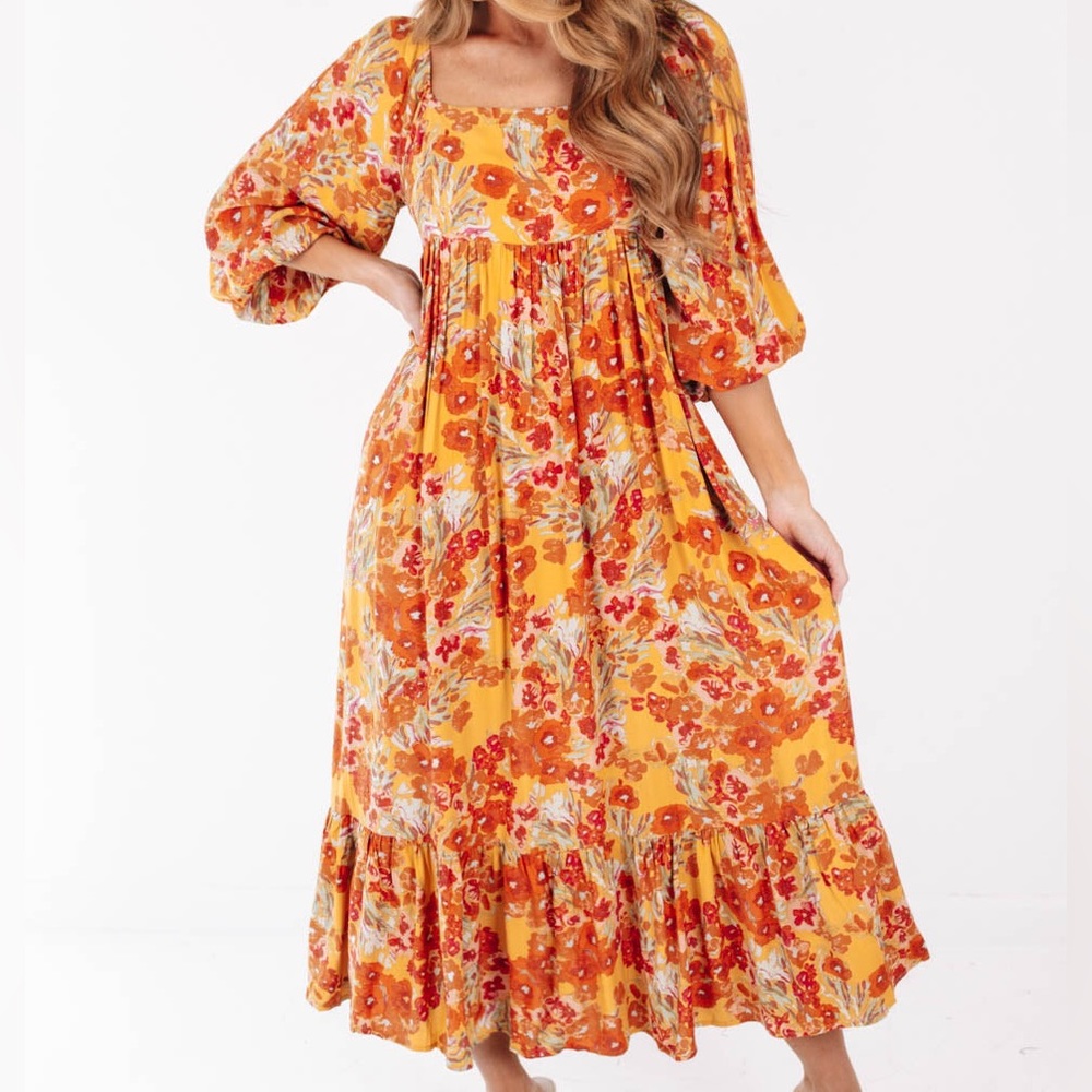 Floral midi dress